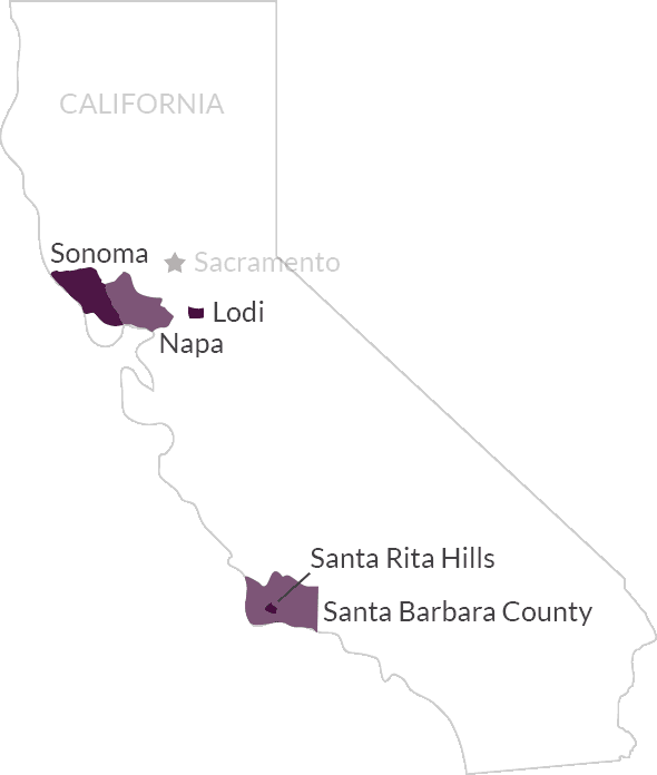 Map Of California Wine Regions Maping Resources