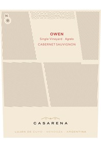 Single Vineyard Owen's Cabernet 2018 Label