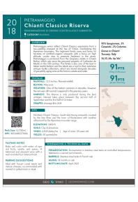 Chianti Classico Riserva 2018 Product Sheet