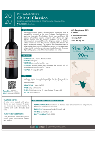 Chianti Classico 2020 Product Sheet