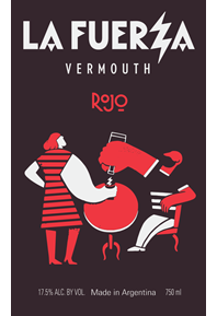 La Fuerza Rojo Vermouth Label