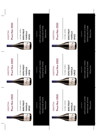 Pinot Noir 2022 Shelf Talker