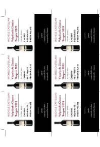 Valpolicella Classico 'Borgata' 2023 Shelf Talker