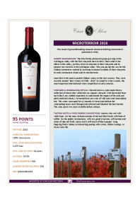 Microterroir 2016 Product Sheet